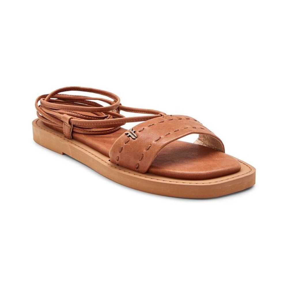 Frye Faye Ankle Tie Leather Sandal
